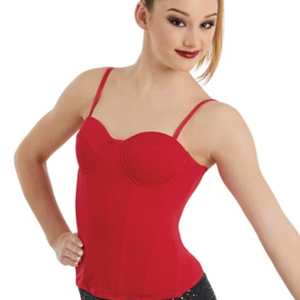 Balera Full Length Corset Top in Red Style MT10755 NEW D9